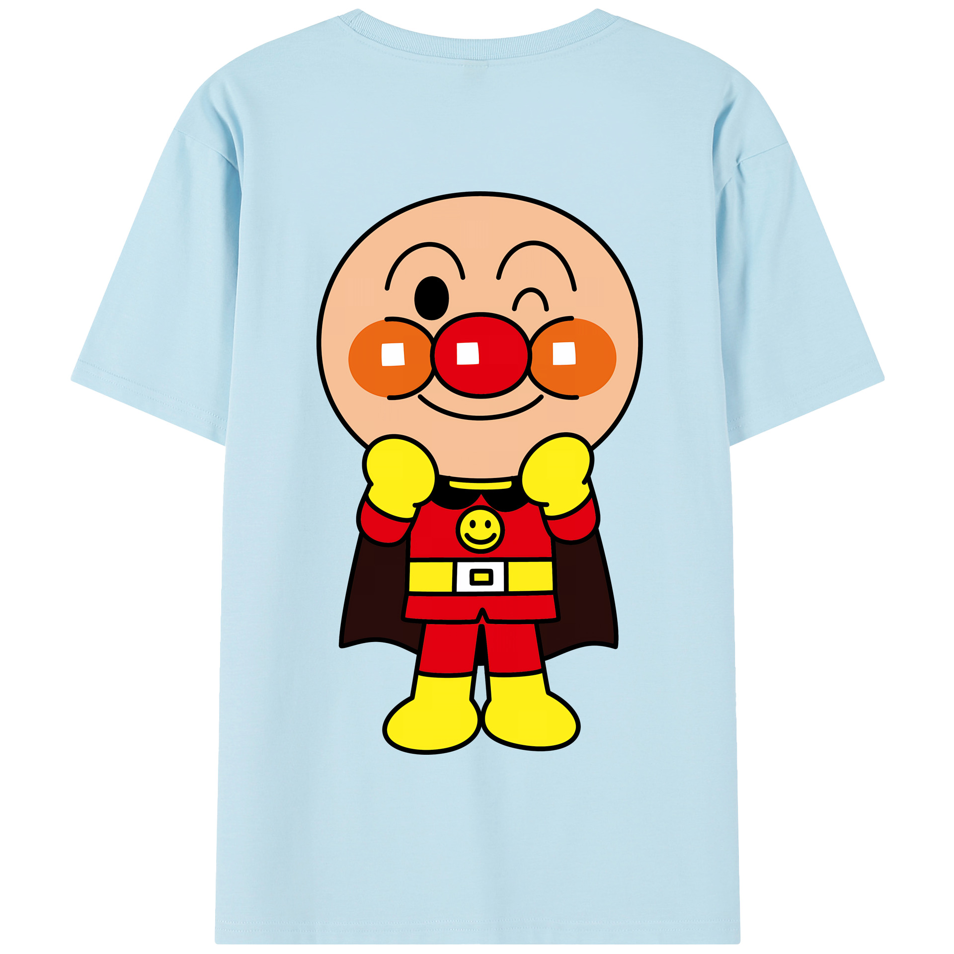 （画像用） アンパンマン Anpanman 綿100％半袖Tシャツ（背面プリント）